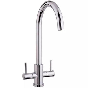 Astracast Shannon Chrome Twin Lever Kitchen Sink Mixer Tap
