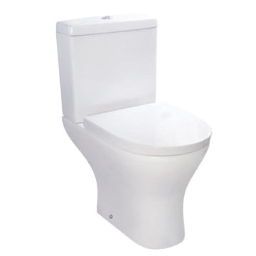 Bathroom Toilet Pan Soft Close Ceramic Cistern Seat Modern White Ceramic WC