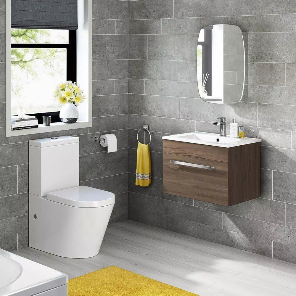 Bathroom Mirror Cabinet Wall Hung Mount Single Door Storage Unit Stainless Steel