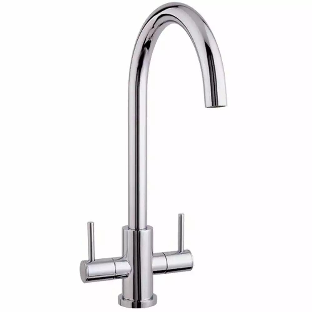 Astracast Shannon Chrome Twin Lever Kitchen Sink Mixer Tap
