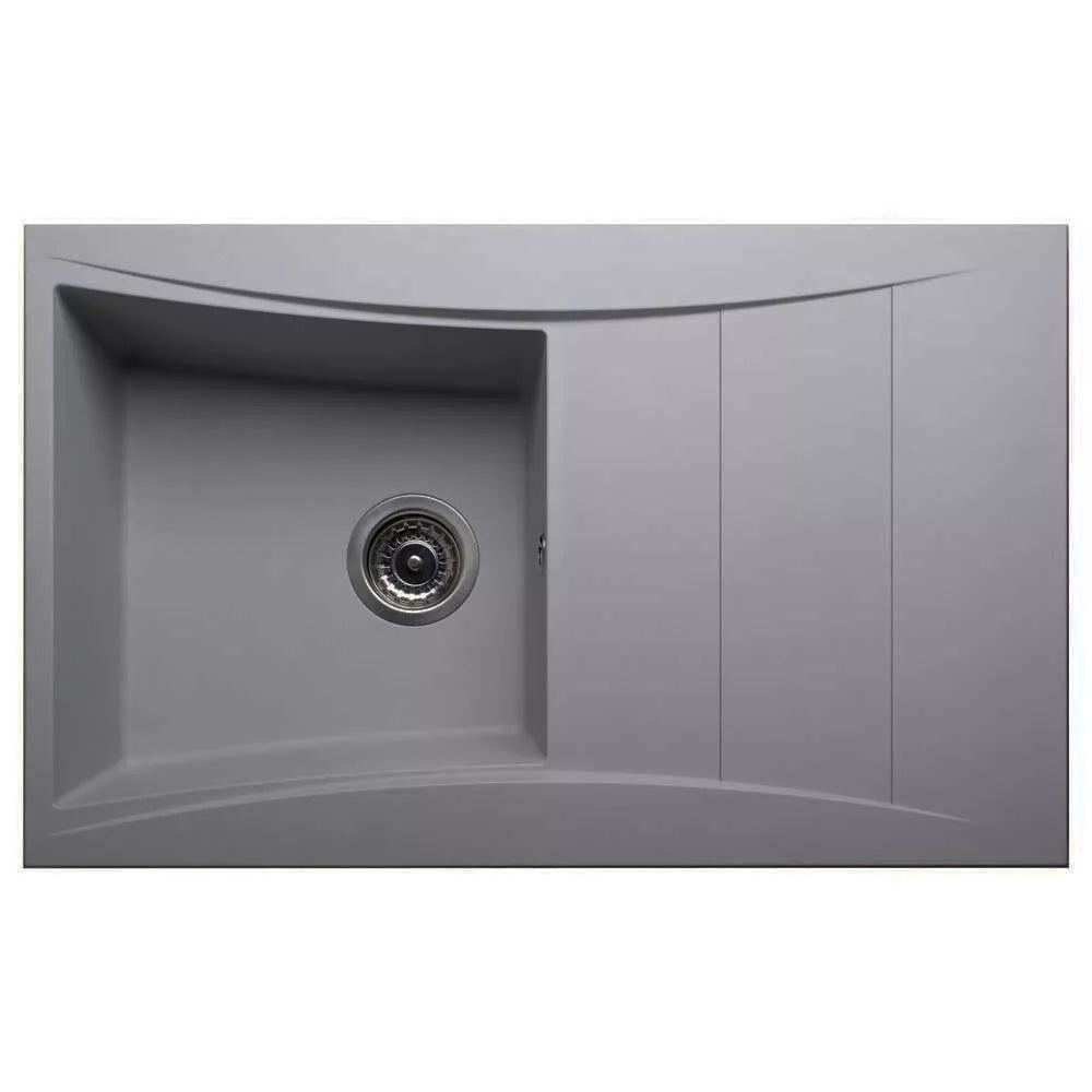 Astini Xeron 1.0 Bowl Grey SMC Synthetic Reversible Kitchen Sink & Waste