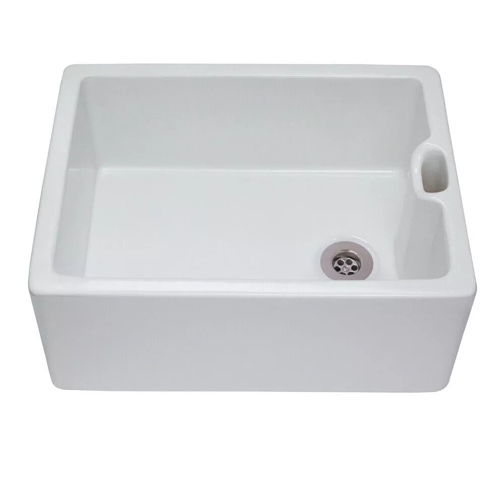 RAK Jeneifer Ceramic Farmhouse Belfast Kitchen Sink with Weir Overflow GOSINK8