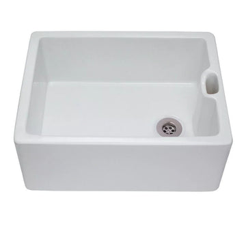 RAK Jeneifer Ceramic Farmhouse Belfast Kitchen Sink with Weir Overflow GOSINK8