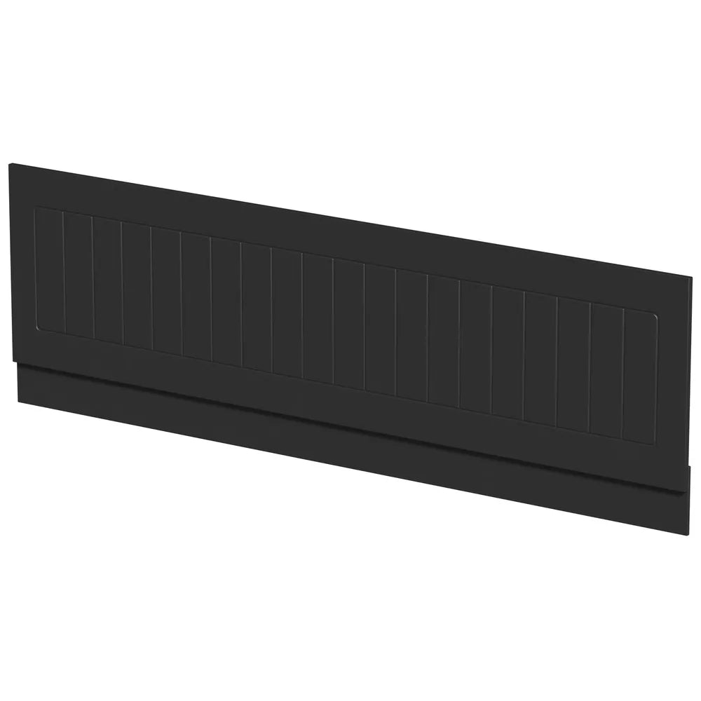 Black Gloss Bath Panel 1700mm - Tongue & Groove Side MDF Bathroom