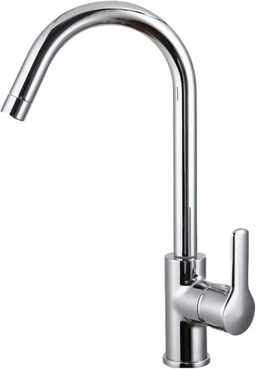 Kitchen Sink Mixer Taps Swivel Spout Single Lever Tap Mono Modern Chrome Faucet