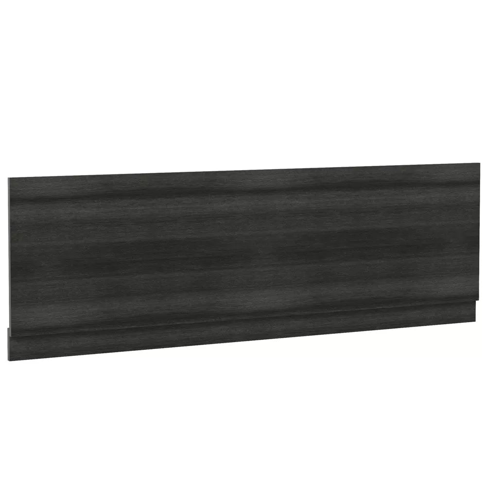 Grey Wood Bath Panel 1700mm - Side MDF Charcoal Modern/Elegant Bathroom