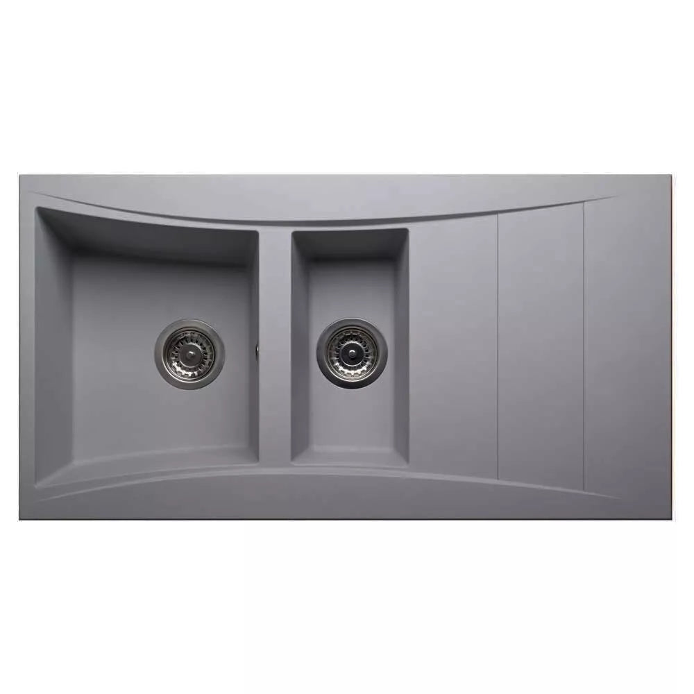 Astini Xeron 1.5 Bowl Grey SMC Synthetic Reversible Kitchen Sink & Waste