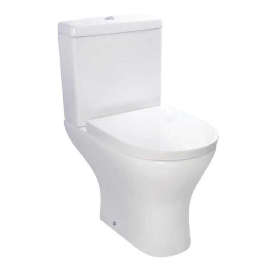 Bathroom Toilet Pan Soft Close Ceramic Cistern Seat Modern White Ceramic WC